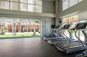 Multi-storied fitness center